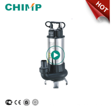 CHIMP V serie 0.75HP soporte de acero inoxidable eléctrica auto aguas residuales bomba sumergible